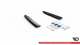 Heck Ansatz Flaps Diffusor passend für BMW X5M F95 schwarz Hochglanz
