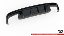Heck Ansatz Diffusor passend für Skoda Octavia RS Liftback / Combi Mk4 Facelift schwarz Hochglanz