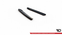 Heck Ansatz Flaps Diffusor V.3 passend für Skoda Octavia RS Liftback / Combi Mk4 Facelift schwarz Hochglanz
