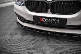 Cup Spoilerlippe Front Ansatz V.2 passend für BMW 5er G30 schwarz Hochglanz
