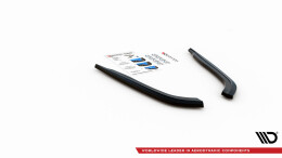Heck Ansatz Flaps Diffusor passend für BMW 5er G30 schwarz Hochglanz