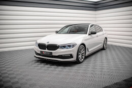 Seitenschweller Ansatz Cup Leisten passend für BMW 5er G30 schwarz Hochglanz