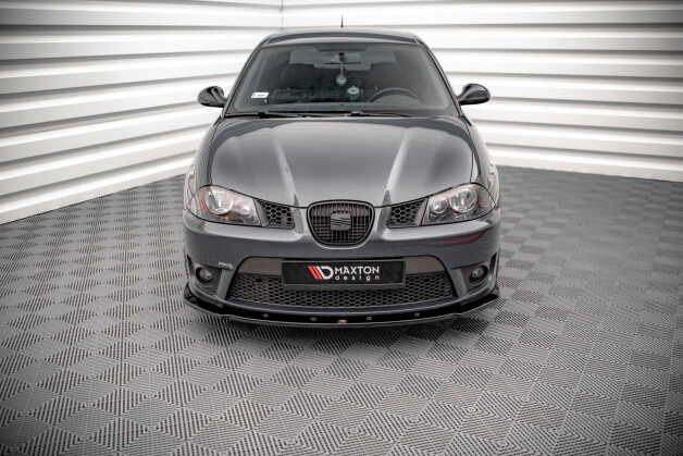 Cup Spoilerlippe Front Ansatz V.1 passend für Seat Ibiza Cupra Mk3 schwarz Hochglanz