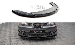 Cup Spoilerlippe Front Ansatz V.2 passend für Seat Ibiza Cupra Mk3 schwarz Hochglanz