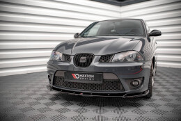 Street+ Spoilerlippe Front Ansatz V.2 passend für Seat Ibiza CUPRA Mk3 schwarz Hochglanz