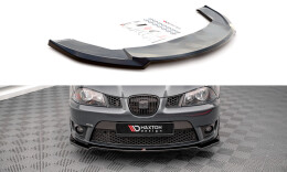 Cup Spoilerlippe Front Ansatz V.3 passend für Seat Ibiza Cupra Mk3 schwarz Hochglanz
