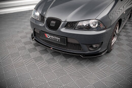 Cup Spoilerlippe Front Ansatz V.3 passend für Seat Ibiza Cupra Mk3 schwarz Hochglanz