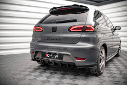 Heck Ansatz Diffusor passend für Seat Ibiza Cupra Mk3 schwarz Hochglanz