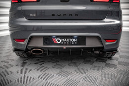 Heck Ansatz Diffusor passend für Seat Ibiza Cupra Mk3 schwarz Hochglanz