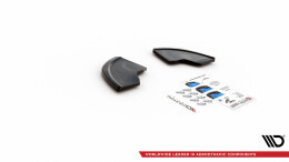 Heck Ansatz Flaps Diffusor passend für Seat Ibiza Cupra Mk3 schwarz Hochglanz