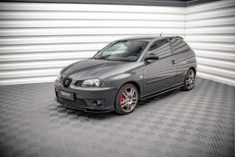 Seitenschweller Ansatz Cup Leisten passend für Seat Ibiza Cupra Mk3 schwarz Hochglanz