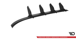 Street Pro Heckschürze Heck Ansatz Diffusor passend für VW Passat CC schwarz-rot