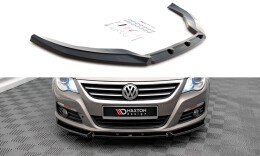 Cup Spoilerlippe Front Ansatz V.3 passend für VW Passat CC schwarz Hochglanz