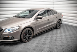 Seitenschweller Ansatz Cup Leisten V.2 passend für VW Passat CC schwarz Hochglanz