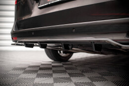 Mittlerer Cup Diffusor Heck Ansatz DTM Look passend für Mercedes-Benz V-Klasse AMG-Line W447 Facelift schwarz Hochglanz