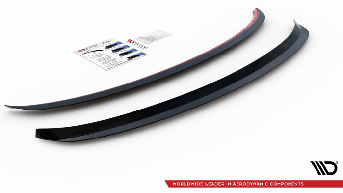 Heck Spoiler Aufsatz Abrisskante passend für Ford S-Max Mk1 Facelift schwarz Hochglanz