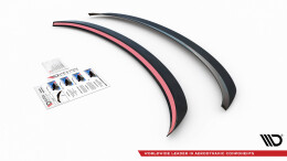 Heck Spoiler Aufsatz Abrisskante passend für Ford S-Max Mk1 Facelift schwarz Hochglanz