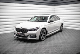 Seitenschweller Ansatz Cup Leisten V.1 passend für BMW 7 Lang M-Paket G12 schwarz Hochglanz