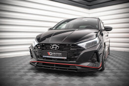 Cup Spoilerlippe Front Ansatz V.1 passend für Hyundai I20 N Mk3 schwarz Hochglanz