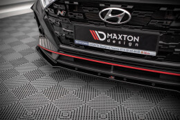 Cup Spoilerlippe Front Ansatz V.1 passend für Hyundai I20 N Mk3 schwarz Hochglanz