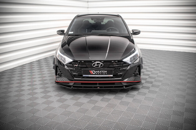 Cup Spoilerlippe Front Ansatz V.2 passend für Hyundai I20 N Mk3 schwarz Hochglanz