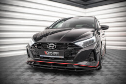 Cup Spoilerlippe Front Ansatz V.2 passend für Hyundai I20 N Mk3 schwarz Hochglanz