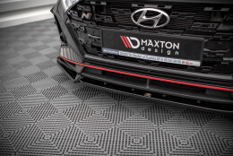 Cup Spoilerlippe Front Ansatz V.2 passend für Hyundai I20 N Mk3 schwarz Hochglanz