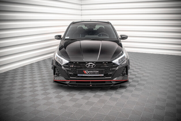 Cup Spoilerlippe Front Ansatz V.3 passend für Hyundai I20 N Mk3 schwarz Hochglanz