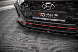 Cup Spoilerlippe Front Ansatz V.3 passend für Hyundai I20 N Mk3 schwarz Hochglanz