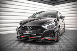 Street+ Spoilerlippe Front Ansatz V.3 passend für Hyundai I20 N Mk3 schwarz Hochglanz