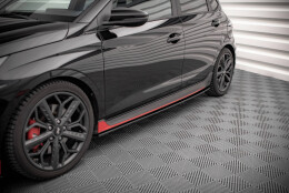 Seitenschweller Ansatz Cup Leisten passend für Hyundai I20 N Mk3 schwarz Hochglanz