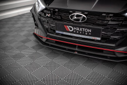 Street Pro Cup Spoilerlippe Front Ansatz passend für Hyundai I20 N Mk3 SCHWARZ