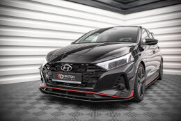 Street Pro Spoilerlippe Front Ansatz passend für Hyundai I20 N Mk3 rot