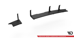 Street Pro Heckschürze Heck Ansatz Diffusor passend für Hyundai I20 N Mk3 schwarz-rot
