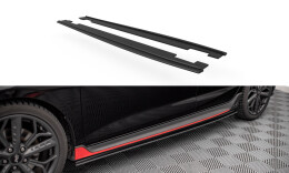 Street Pro Seitenschweller Ansatz Cup Leisten für Hyundai I20 N Mk3 ROT