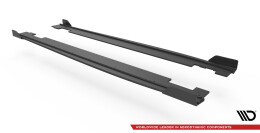 Street Pro Seitenschweller Ansatz Cup Leisten passend für Hyundai I20 N Mk3 rot+ Hochglanz Flaps