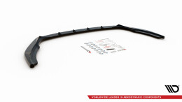 Cup Spoilerlippe Front Ansatz passend für Skoda Fabia Mk3 Facelift schwarz Hochglanz