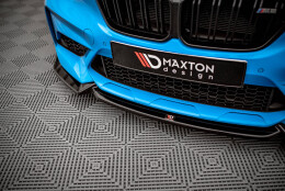 Cup Spoilerlippe Front Ansatz V.2 passend für BMW M2 Competition F87 schwarz Hochglanz