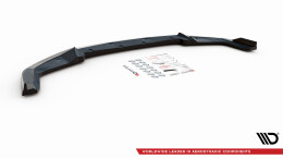 Cup Spoilerlippe Front Ansatz V.2 passend für BMW M2 Competition F87 schwarz Hochglanz