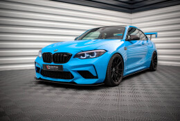 Street Pro Spoilerlippe Front Ansatz passend für BMW M2 F87 rot