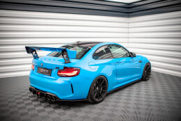 Street Pro Heck Ansatz Flaps Diffusor passend für BMW M2 F87 rot