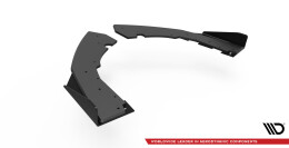 Street Pro Heck Ansatz Flaps Diffusor + Flaps für BMW M2 F87 schwarz Hochglanz