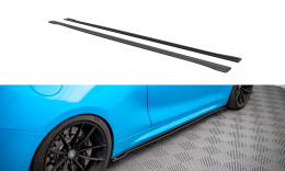 Street Pro Seitenschweller Ansatz Cup Leisten passend für BMW M2 F87 rot