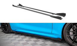 Street Pro Seitenschweller Ansatz Cup Leisten passend für BMW M2 F87 FLAPS HOCHGLANZ