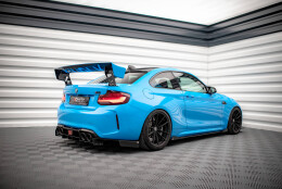 Street Pro Seitenschweller Ansatz Cup Leisten passend für BMW M2 F87 FLAPS HOCHGLANZ