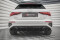 Heck Ansatz Diffusor + Endschalldampfer Sportauspuff Attrappe für Audi A3 S-Line Sportback 8Y