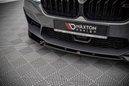 Cup Spoilerlippe Front Ansatz V.1 passend für BMW M5 F90 Facelift schwarz Hochglanz