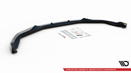 Cup Spoilerlippe Front Ansatz V.1 passend für BMW M5 F90 Facelift schwarz Hochglanz