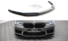 Cup Spoilerlippe Front Ansatz V.2 für BMW M5 F90 FL schwarz Hochglanz