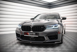 Cup Spoilerlippe Front Ansatz V.3 passend für BMW M5 F90 Facelift schwarz Hochglanz